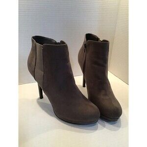 APT 9 Women's High Heel Ankle Boot Faux Suede Size 10M Gray
